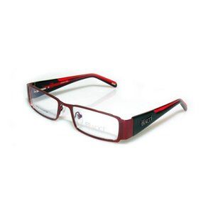 BM 122 Biacci Metal Bayonetta Glasses burgundy color with black acetate temples